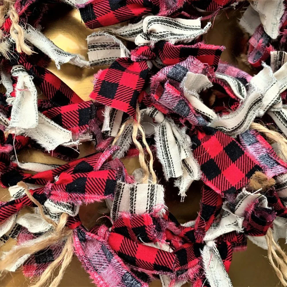 Christmas/Country 3 Foot Rag Banner
